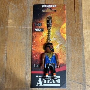 Playmobil A-Team B.A. Baracus Mr. T Keychain